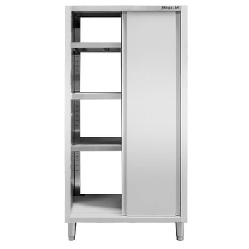 Szafa gastronomiczna przelotowa Mega-M 2-drzwiowa 80x60x180 cm stal nierdzewna