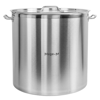 Garnek gastronomiczny wysoki z pokrywką Mega-M PRO 143l śr. 55 cm x h 60 cm N
