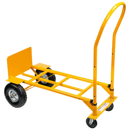 Wózek magazynowy młynarka Mega-M 2w1 transportowy żółty 250 kg karton N