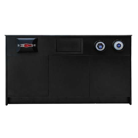 Szafka pod ekspres do kawy tip-on blat slim-line Mega-M H-92 cm L-154 cm G-60 cm czarny N