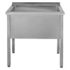 Basen gastronomiczny spawany jednokomorowy Mega-M 80x70x85 cm stal nierdzewna