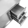 Stół gastronomiczny Mega-M 140x70/2drzwi/3szuflady/1R/ N
