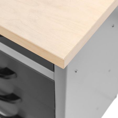 Stół warsztatowy z 15 szufladami Mega-M HANDYMAN S-160 cm G-60 cm H-85 cm grafit