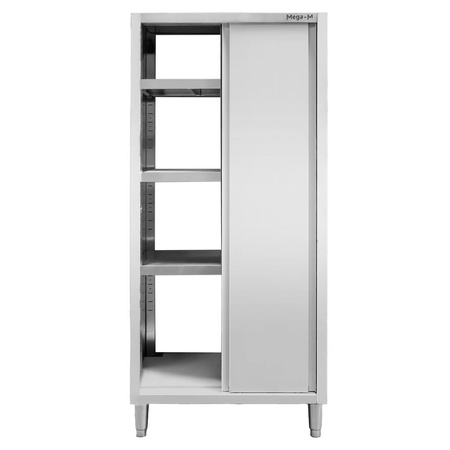 Szafa gastronomiczna przelotowa Mega-M 2-drzwiowa 100x60x200 cm stal nierdzewna