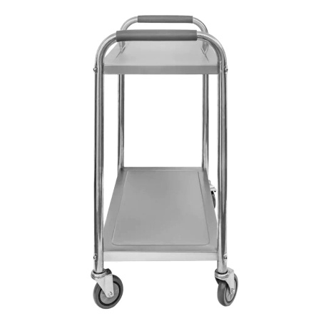 Wózek kelnerski ze stali nierdzewnej 2-półkowy Mega-M STANDARD S-85 cm G-45 cm H-90 cm N