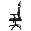 Fotel biurowy obrotowy FURVERO Norma BP/A1D/L1D/H1D czarny spełnia wymogi BHP