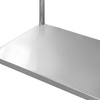 Stół ze stali nierdzewnej przyścienny z półką Mega-M STANDARD S-120 cm G-60 cm H-85 cm N