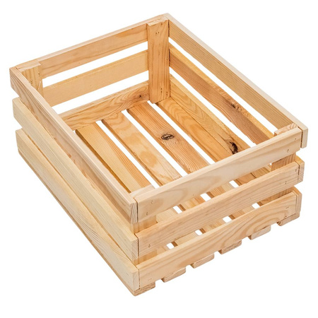 Skrzynka drewniana na warzywa owoce Mega-M L-30 cm G- 40 cm  H-18 cm