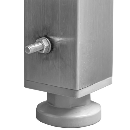Zlew gastronomiczny spawany dwukomorowy z szafką Mega-M 120x70x85 cm stal nierdzewna