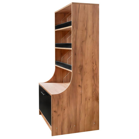 Witryna sklepowa na ciastka i cukierki Mega-M H-162 cm L-80 cm G-60 cm dąb kraft N
