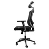 Fotel biurowy obrotowy FURVERO Eclipse BP/A3D/L3D/H2D/S czarny spełnia wymogi BHP