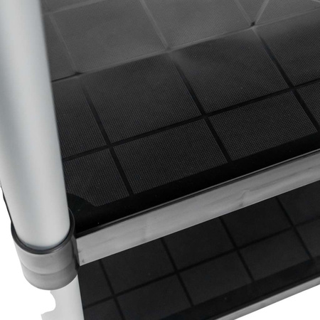 Wózek gastronomiczny kelnerski 80x40x95 cm Mega-M 3 półki tworzywo sztuczne