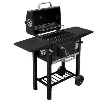 Grill ogrodowy węglowy Mega-M 2x stolik boczny 42x30 N