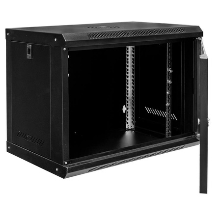 Szafa Rack Mega-M 19" 9U 450x600x400 wisząca czarny N