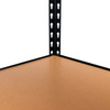 Regał magazynowy Mega-M PRO LOFT H-180 cm L-120 cm G-45 cm 5 półek z MDF 6.2 mm 275 kg czarny
