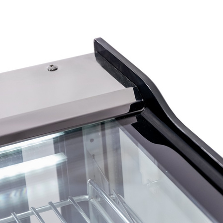 Witryna chłodnicza nastawna Mega-M ELSA MINI S120 S-120 cm G- 53 cm H-69 cm inox N