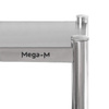 Nadstawka na stół gastronomiczny Mega-M 150x30x60(H) MM-C102606 stal nierdzewna