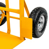 Rozkładany wózek transportowy 2w1 magazynowy młynarka taczkowy Mega-M 250kg żółty