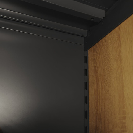 Regał na alkohol Mega-M H-241 cm L-308 cm G-72 cm dąb sonoma