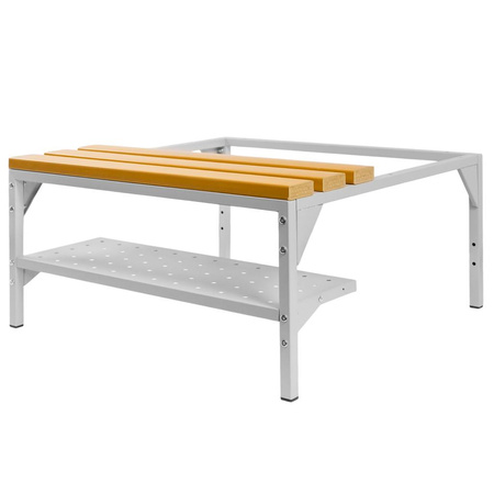 Półka na buty do podstawy z ławeczką WPC pod szafkę BHP 80 Mega-M 75x27x18 cm