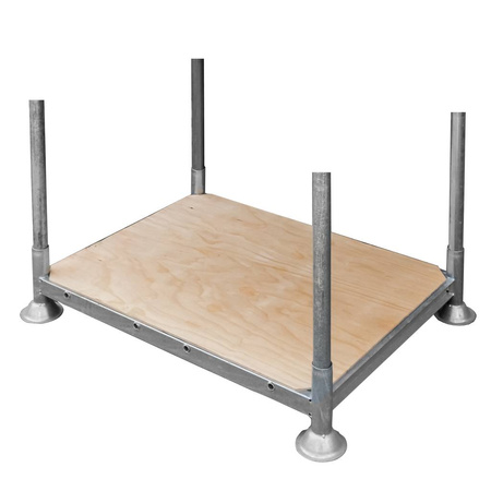 Manurack Mały Mega-M 154,5cm x 118cm x 31cm ocynk + podstawa ze sklejki N
