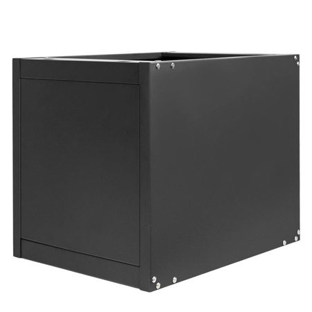 Szafka narzędziowa Mega-M do stołów warsztatowych 3 szuflady S-37 cm x G-48,6 cm x H-50 cm system 01 grafit/front szary N