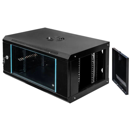 Szafa Rack Mega-M 19" 6U 300x600x400 wisząca czarny N