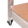Regał magazynowy Mega-M BASIC H-205 cm L-100 cm G-40 cm 5 półek z MDF 4 mm 175 kg ocynk